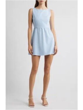 NWT French Connection Pale Blue Sleeveless Mini Dress